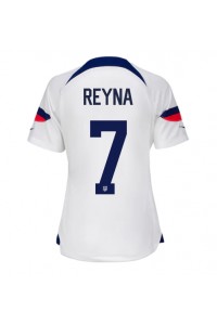 Verenigde Staten Giovanni Reyna #7 Voetbaltruitje Thuis tenue Dames WK 2022 Korte Mouw